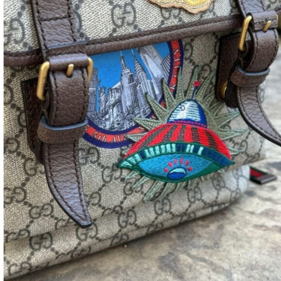 Gucci Courrier Soft GG Supreme Backpack - Picture 4 of 12